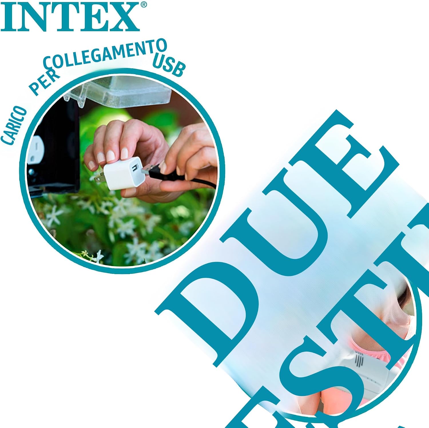 Intex 28620NP Aspiratore manuale subacqueo a batteria per piscina, grigio