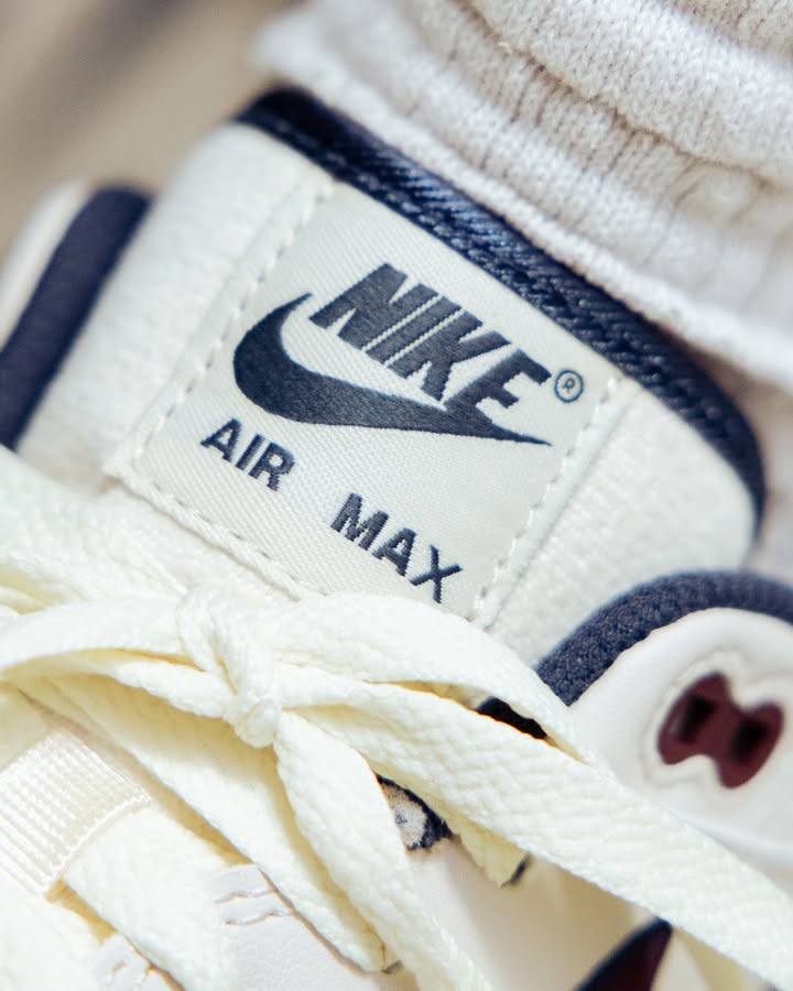 Nike Air Max 1 Coconut Milk Burgundy Crush Navy