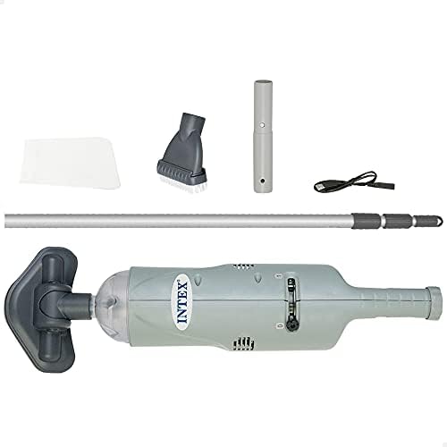 Intex 28620NP Aspiratore manuale subacqueo a batteria per piscina, grigio