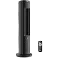 DREO Ventilatore a torre con raffreddamento ad acqua, raffrescatore da 110 cm, silenzioso, 4 velocità, 4 modalità, evaporativo, controllo tramite app, ghiaccio incluso, oscillazione a 80°, timer 12H, bianco
