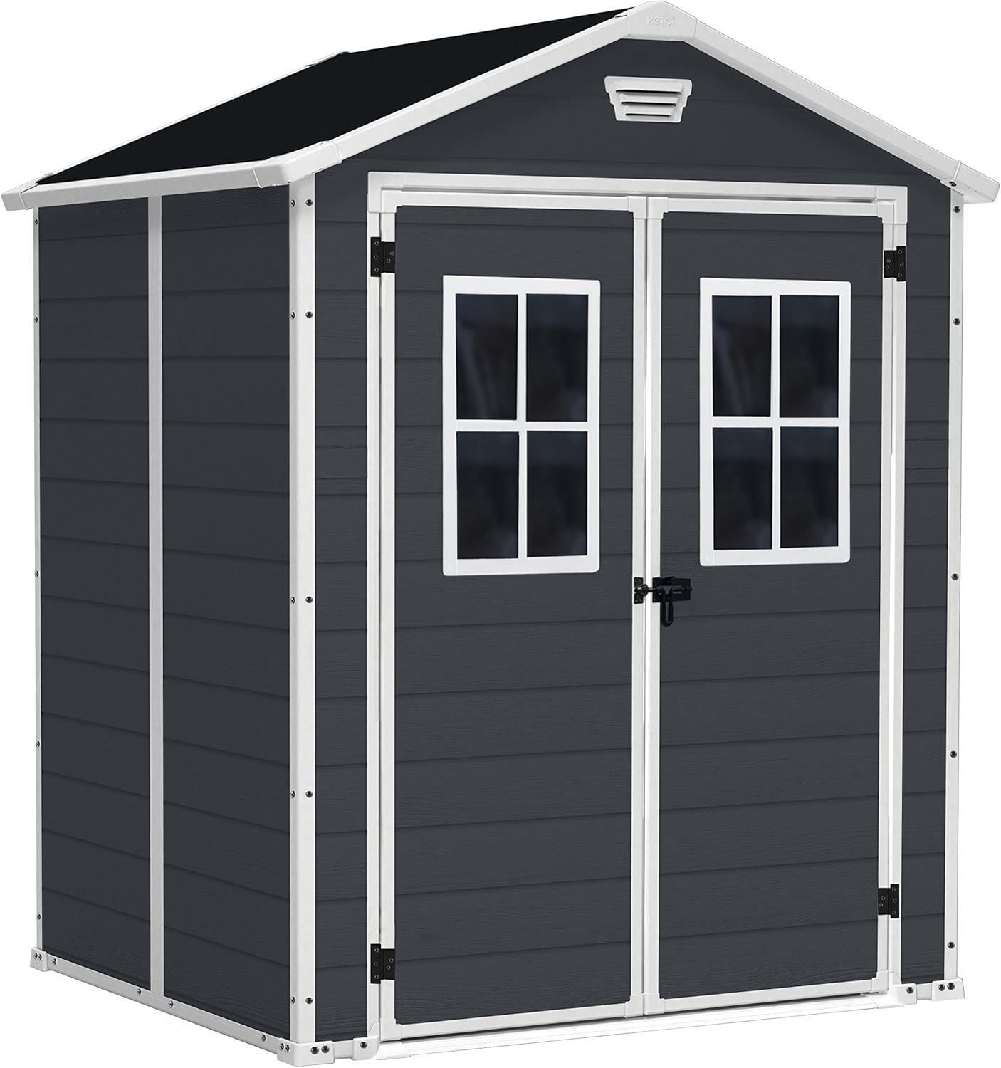 Keter Casetta Manor 4X3 Grigia In Resina Cm 128X94X196 H